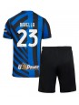 Inter Milan Nicolo Barella #23 Replika Hemmakläder Barn 2024-25 Kortärmad (+ byxor)